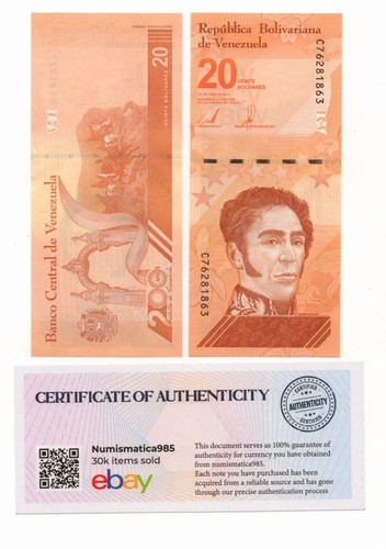 Venezuela 20 Bolivar Digital (Digitales), 2021, P-117, UNC Million 10 Stück - Bild 1 von 3