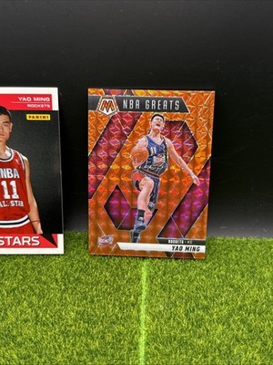 Yao Ming 2024-25 Mosaic Orange /249 NBA Greats #294 Rockets