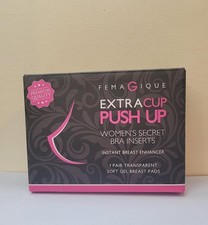 FemaGique - Extra Cup Women's Secret Bra Inserts 1 Pair SIZE: Medium, FREE SHIP 