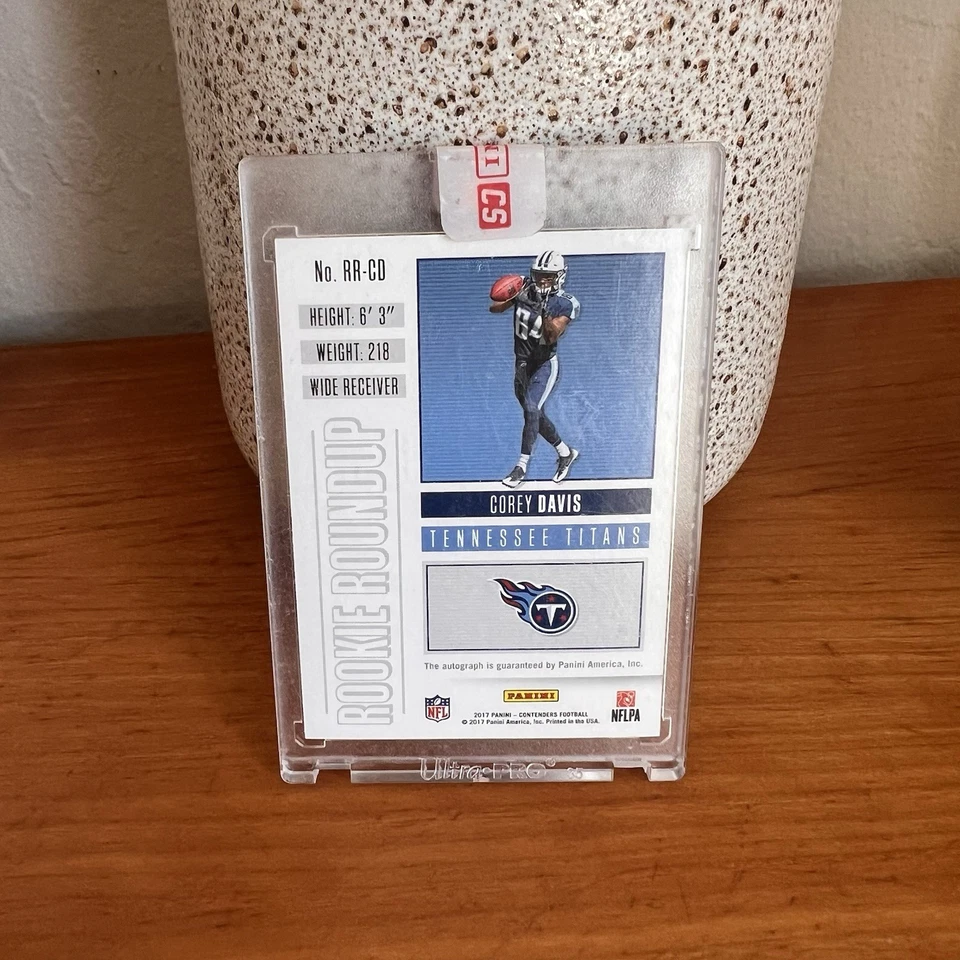 2017 panini contenders corey davis Rookie Auto /10 SSP Rare - Image 4 of 4