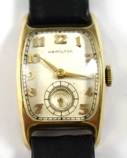 Vintage Hamilton Boulton 14KGF Case Hand Wind Mechanic Wrist Watch Runs lot.re