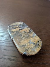 Vintage Handcrafted Dendrite Agate Belt Buckle 1980 Western 80s VTG