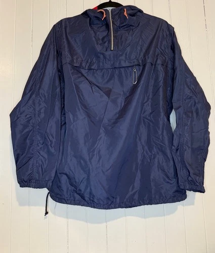 Vintage 1950s Columbia Hat Co Jacket Navy Red Hood Lining - product listing photo