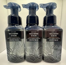 Bath & Body Works Wild Berry & Plum Foaming Hand Soap 8.75 Oz x3