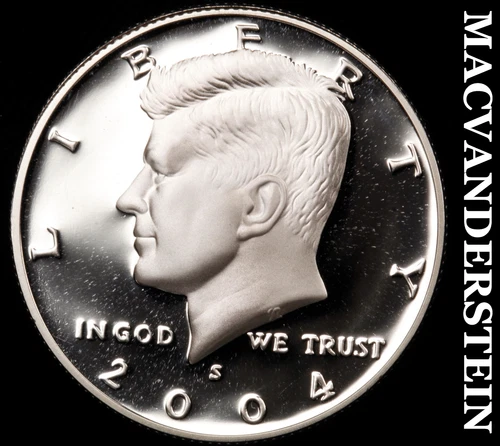 2004-S Kennedy Half Dollar- Silver Choice Gem Proof Luster No Reserve #i3571