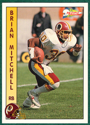 Brian Mitchell - 1992 Pacific #309 - Washington Redskins Football Card