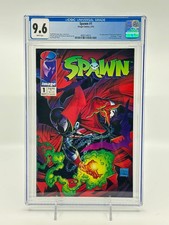 Spawn #1 CGC 9.6 White Pages 1st Appearance of Al Simmons Todd McFarlane 1992
