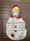 Vintage Little Red Riding Hood Wall Pocket Planter 1940's REPRO of Hull