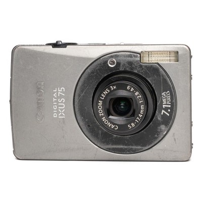 Canon Digital IXUS 75 Silver Digital Camera Well Used