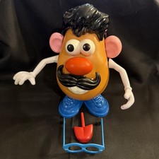 VINTAGE MR POTATO HEAD 13PC SET BLACK HAIR  BLUE SHOES 341