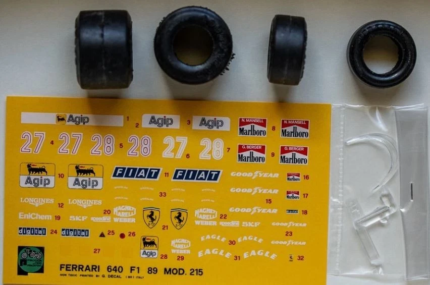 PROTAR 215 FERRARI 640 F1 /89  1/24 FORMULA UNO SCALE MODEL KIT - Immagine 2 di 2