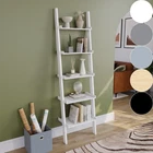 York Ladder Shelf Bookcase 3 4 5 Tier Display Storage Shelving Unit Stand Rack