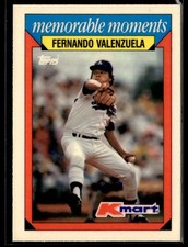 1988 Topps Kmart Memorable Moments #31 Fernando Valenzuela Baseball Card 0101A