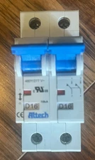 Altech Corp. Supplementary Protector R-Series 2-Pole D16 see label for specs.