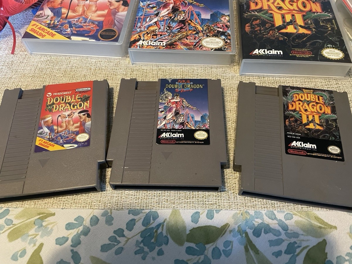 NES 海外正規版Double Dragon I,II,III Double Dragon III 3: The Sacred Stones Authentic Nintendo