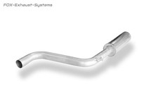  Edelstahl Vorschalldämpfer Skoda Fabia 4 1.5TSI Typ PJ