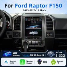 12.1 Car Radio Tesla Screen For Ford F150 F-150 2015-2020 Android14 Carplay Gps