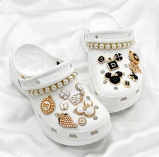 Easter Bunny Shoe Charms for Sandals Decor 18 Pieces Crystal Shoe Accessories