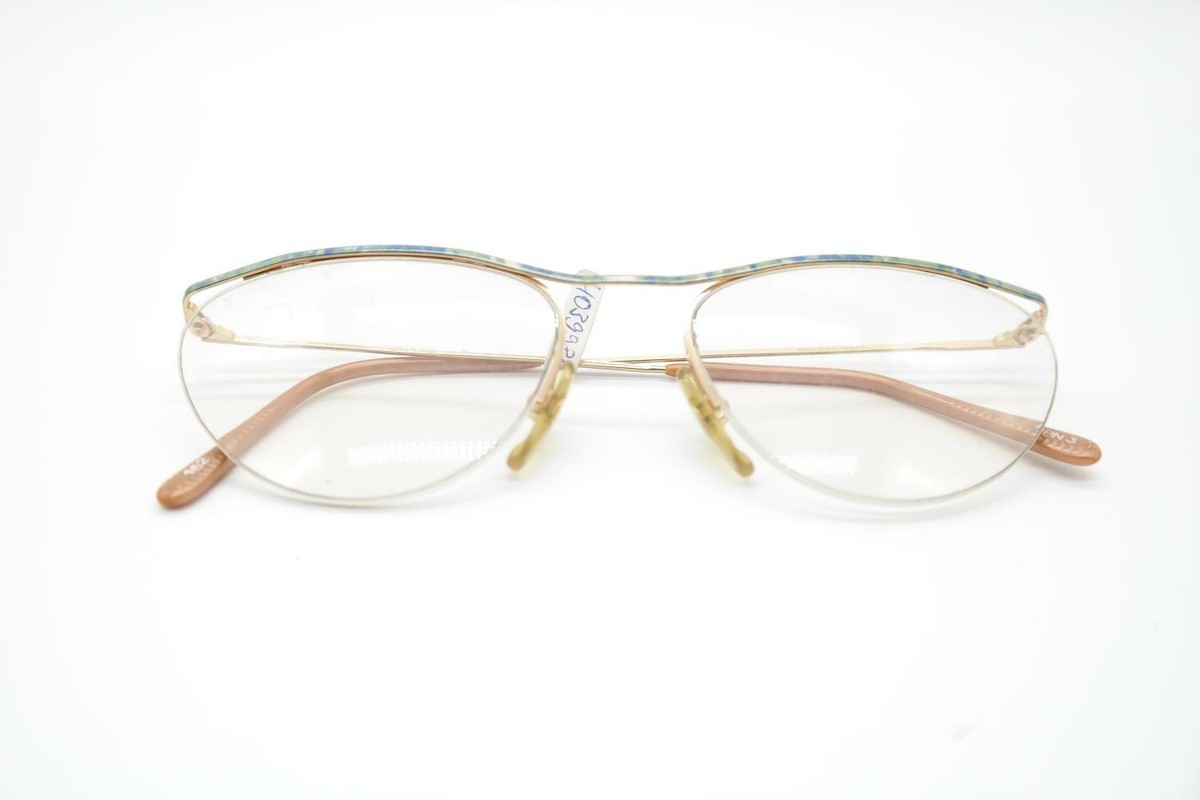 Lunettes Vintage Conquistador 162 - Monture Or, Verres Bleu/vert - NOS Neuf Sans étiquette