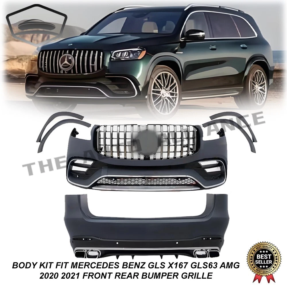 Fit MERCEDES BENZ GLS X167 GLS63 AMG 2020 2021 Front Rear Bumper