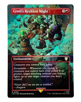 MTG | Gimli's Reckless Might | The Lord of the Rings | Foil | NM | EN