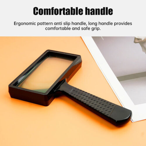 Handheld Rectangular 10X Magnifier Magnifying Glass Loupe For Reading Jewelry - Picture 8 of 14