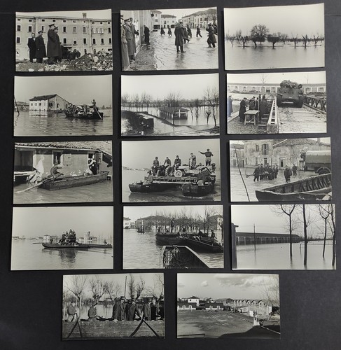 Lotto 14 Fotografie Originali Alluvione del Polesine Novembre  1951 - Foto 1 di 6