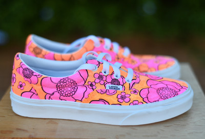 vans pink orange