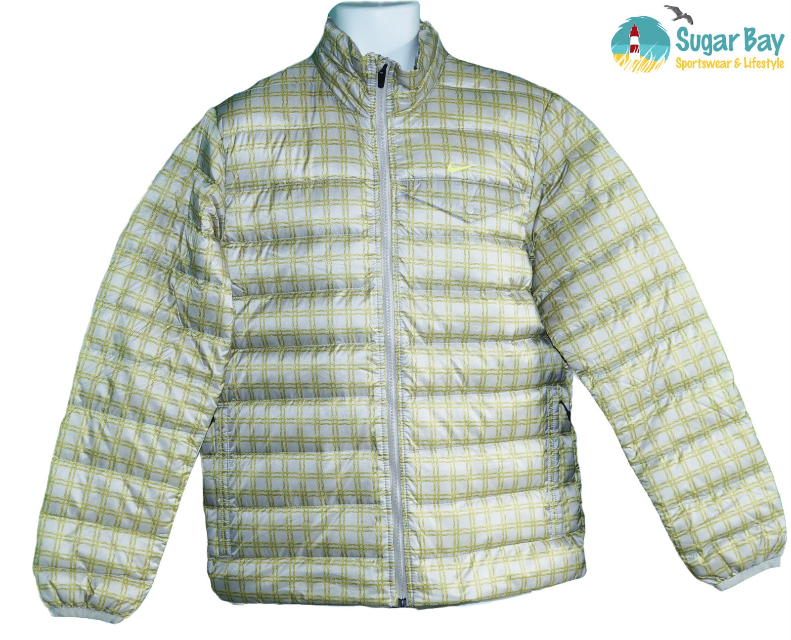 New NIKE Men's 800 Down Fill Stay Warm Puffer Jackets Grey Zest M