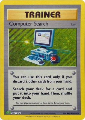 Computer Search (CLV) 020/034 Trading Card Game Classic Holo