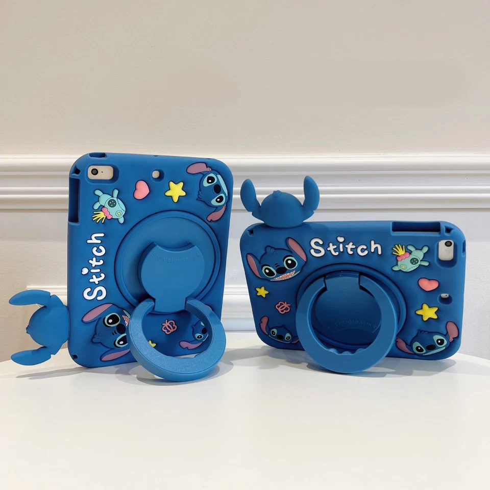 Stitch Stand Cover Case For iPad 7/8/9th 10.2 Air 10.5 10.9 With Pen Slot Straps - Image 4 of 4