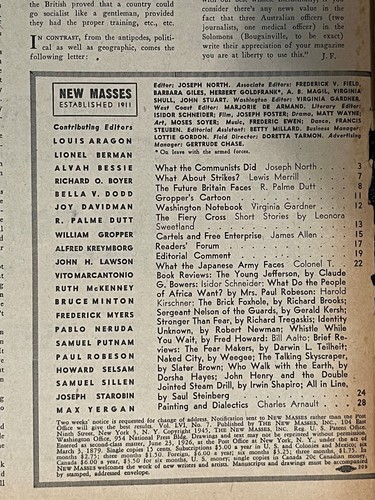 NEW MASSES August 14 1945 CPUSA GROPPER WWII Leftist Potsdam Petain Communism !! - Imagen 2 de 16