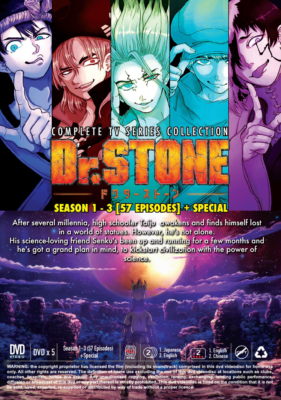 【Dr.STONE】 DVD DVD Complete Dr.Stone Season 1 2 3 Epi 1-57 End + Special
