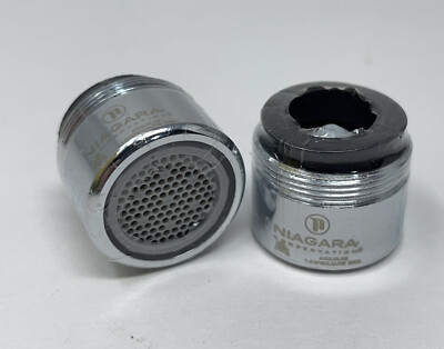 Lot 2 Niagara Conservation 1.0 GPM 3.8 LPM Chrome Faucet Aerator