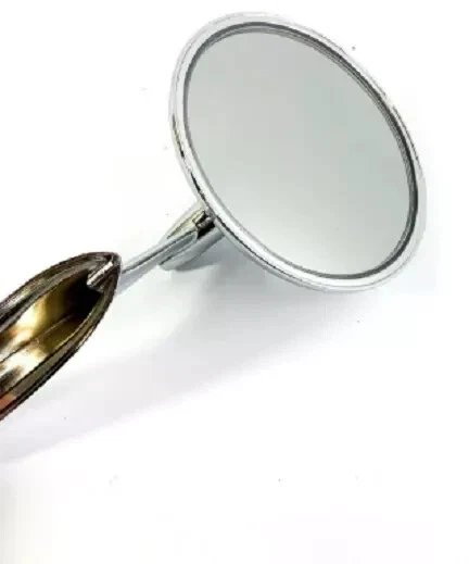 Fits 1963-1965 Chevy Corvair Round Bowtie Teardrop Mirror Fits Various GM Models - Image 4 of 4