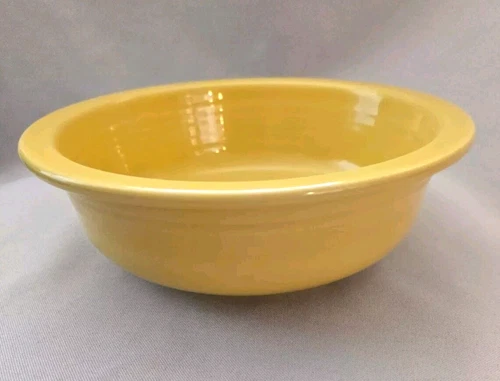 SET OF 2 HLC FIESTA WARE SUNFLOWER YELLOW CEREAL SOUP BOWLS 7"