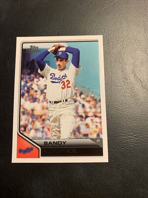 Cb41d ￼￼ #1 Sandy Koufax Brooklyn dodgers 2011 topps lineage
