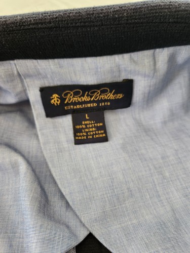 NWOT Brooks Brothers Blazer 100% Knit Cotton Unlined Blue "Prep" 3/2 Buttons L - Picture 7 of 12