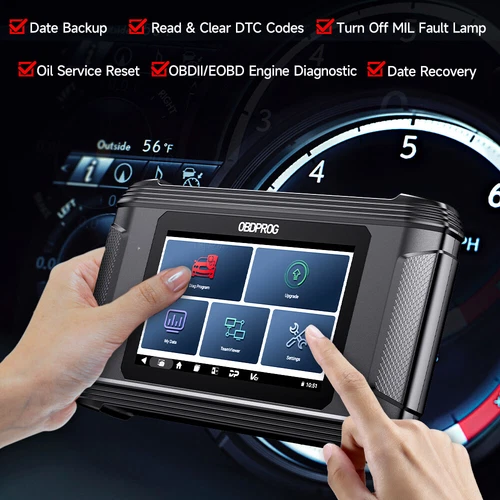 OBDPROG M500 Car Cluster Calibration Tools OBD2 Scanner Oil Reset Mileage Adjust - Picture 4 of 21