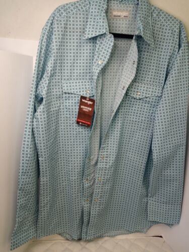 Wrangler Pearl Front Snap Western Style Long Sleeve Collared Shirt Brand New... - Picture 2 of 8