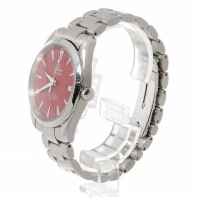 OMEGA Seamaster Aqua Terra Co-axial 2503.60 Date Red Dial Mens