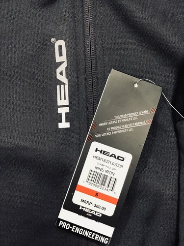 Head Jacket Mens Gray Black Outdoors Casual Full Zip Men’s Size S - Picture 9 of 9