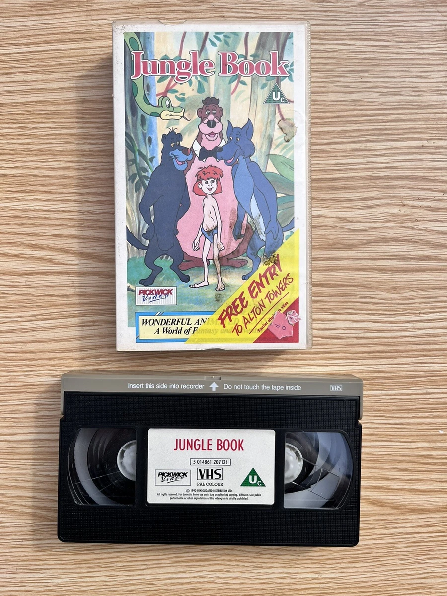 jungle book Pickwick Kids Childrens Cartoon VHS VIDEO TAPE