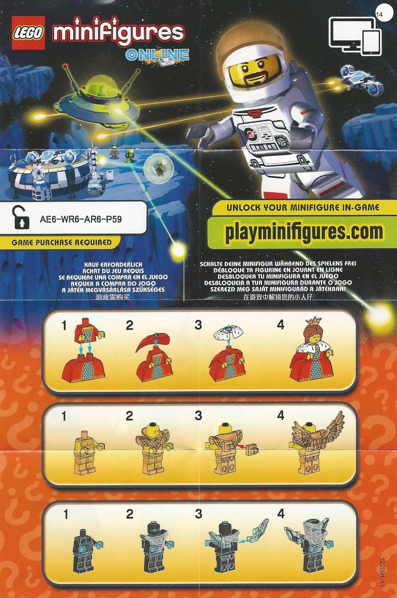 LEGO Series 15 Minifigure Checklist Collectable Poster