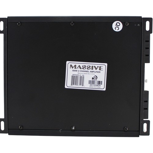 500 Watt 2 Kanal Klasse A/B 2 Ohm Auto Audio Verstärker Massive Audio - Bild 5 von 8