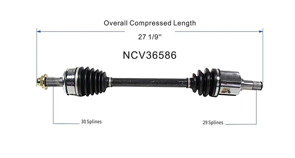 Nuevo en caja GSP NORTH AMERICA NCV36586 CV CONJUNTO DE EJE | HONDA ACUERDO ACURA TSX Foto 2 de 4