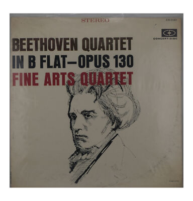 Beethoven Quartett in B-Dur, op. 130, 1964, Konzert-Disc, Stereo