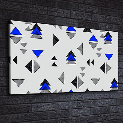 Canvas Wandbild Leinwand Bilder 140x70 Wand Bild Handgezeichnete Dreiecke