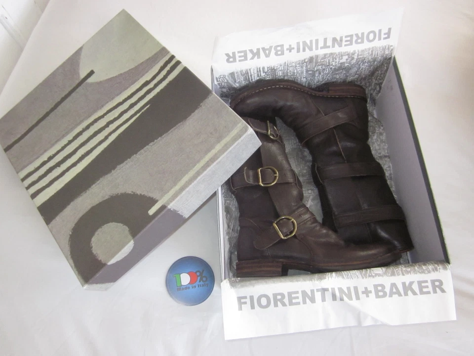 $585 FIORENTINI+BAKER Marrón 7040 Botas de ETERNIDAD ICÓNICAS CelebFave 36.5 Se adapta a 7.5 Foto 2 de 4