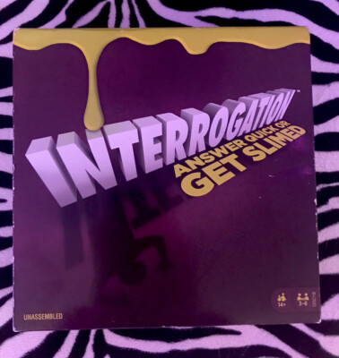Mattel Interrogation Trivia Game with Slime Crane .  New